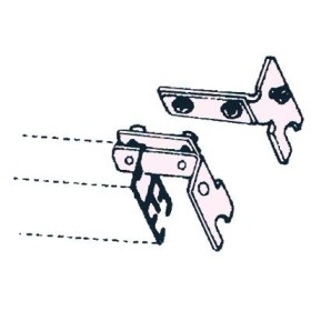 Coppia innesti per angoli.Accessori per binari ab1006