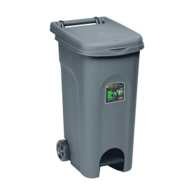 Pattumiera ruote/pedale lt.80 grig.