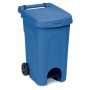 Pattumiera Stefanplast ruote/pedale lt.60 blu