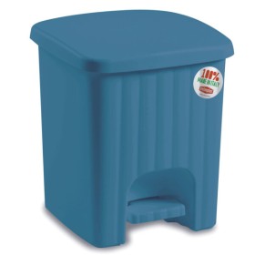 Pattumiera pedalina lt.4,5 blu ottanio