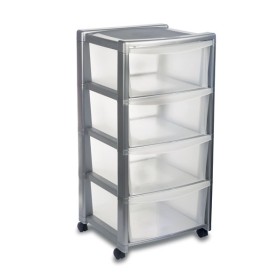 Cassettiera libera 4 silver