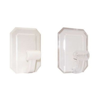 Gancione adesivo trasparente in blister mm.60x77