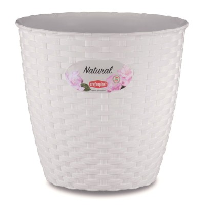 Vaso natural cm.29 bianco