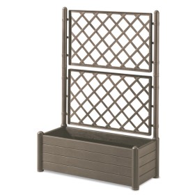 Fioriera c/spall.100x43x142h moka