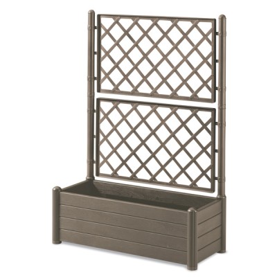 Fioriera c/spall.100x43x142h moka