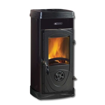 Stufa a legna Super Junior Nera 5,0kw - cm.36x42x77H