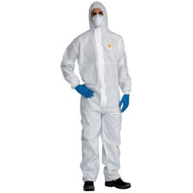 Tuta protezione chimica con cappuccio tipo 5b-6b categoria 3 XXL