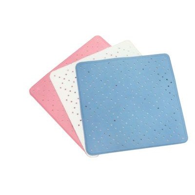 Tappeto doccia in gomma con ventose 51 x 51 cm, colore: beige