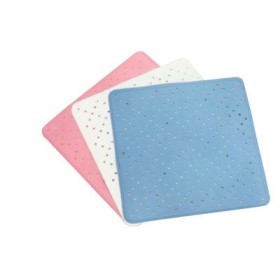 Tappeto doccia in gomma con ventose 51 x 51 cm, colore: rosa