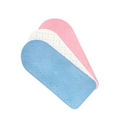 Tappeto vasca in gomma con ventose 77 x 37 cm, colore: rosa