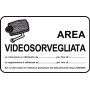 Targa 20x30 area videosorvegliata (pezzi 10)