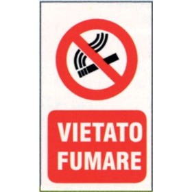 Targa 20x30 vietato fumare (pezzi 10)