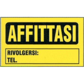 Targa 20x30 affittasi (pezzi 10)