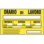Targa 20x30 orario lavoro (pezzi 10)