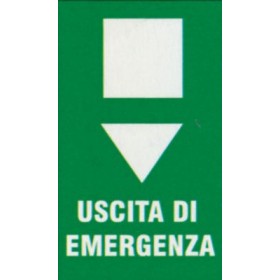 Targa 20x30 uscita emergenza(pezzi 10)