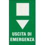 Targa 20x30 uscita emergenza(pezzi 10)