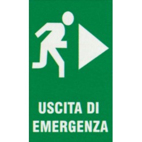 Targa 20x30 uscita emergenza(pezzi 10)