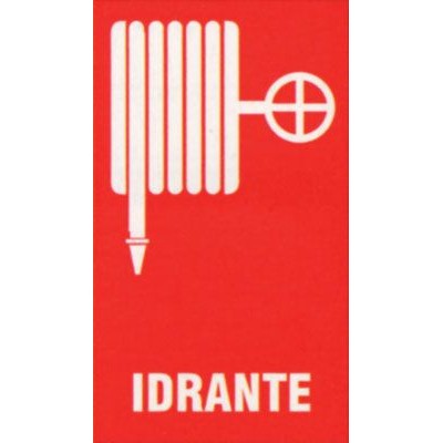 Targa 20x30 idrante (pezzi 10)