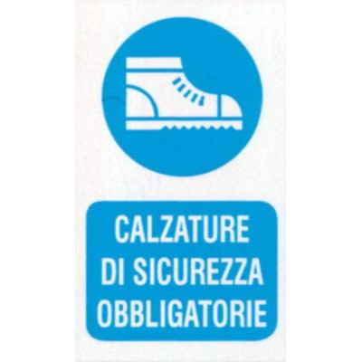 Targa 20x30 calzature sicurezza obbligatorie(pezzi 10)