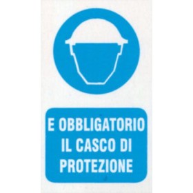 Targa 20x30 usare casco protezione (pezzi 10)