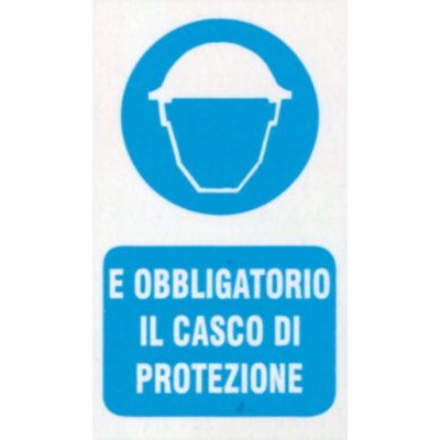 Targa 20x30 usare casco protezione (pezzi 10)