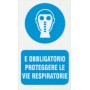Targa 20x30 obbligo proteggere vie respiratorie (pezzi 10)
