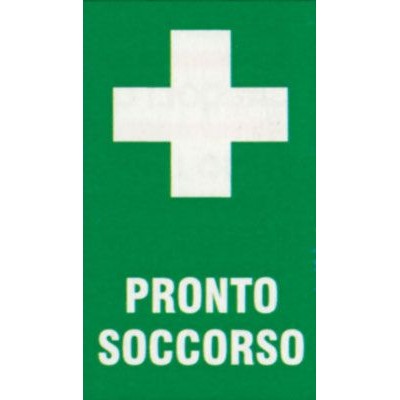 Targa 20x30 pronto soccorso (pezzi 10)