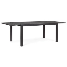 Tavolo alluminio allungabile hilde 160/240 x 90 x 75h colore antracite