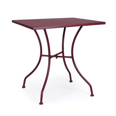Tavolo kelsie 70 x 70 x 71h colore: bordeaux
