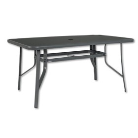 Tavolo martinez con foro centrale colore antracite 150 x 90 x 70h cm