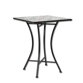 Tavolo mosaico Mykonos quadrato cm.60x60x75h, ferro / ceramica