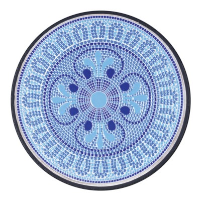Tavolo mosaico bisanzio tondo cm. Ø60 x 75h, ferro / ceramica