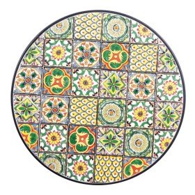 Tavolo mosaico naxos tondo cm. Ø60 x 75h, ferro / ceramica