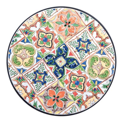 Tavolo mosaico paloma tondo cm. Ø60 x 75h, ferro ceramica