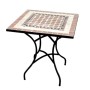 Tavolo ferro battuto mosaico cm. 70 x 70 x 75h d.11187