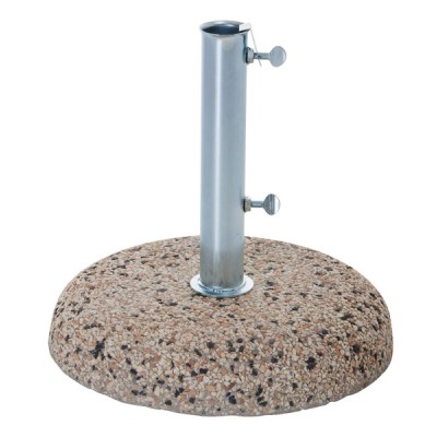 Base per ombrelloni a palo in cemento/ghiaia 35kg per pali Ø 38/48 mm