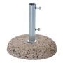 Base per ombrelloni a palo in cemento/ghiaia 35kg per pali Ø 38/48 mm