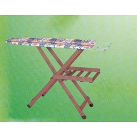 Tavolo da stiro faggio serie lusso colore noce 116x36