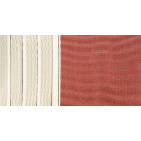 Tenda sole a bracci, barra quadra 4x2,5 coore: beige-bordeaux