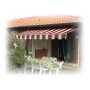 Tenda sole a bracci barra quadra 3x2 beige/bordeaux