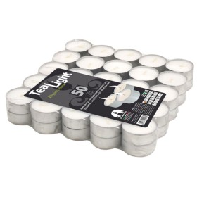 Tea light(50pz)bianchi d.3,6h1,7
