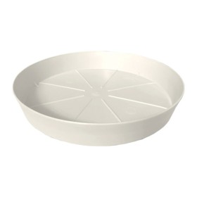 Sottovaso rotondo d.17 bianco