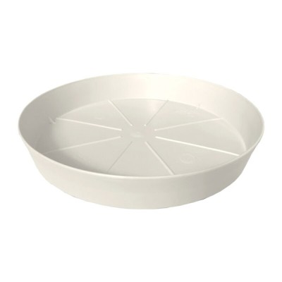 Sottovaso rotondo d.17 bianco