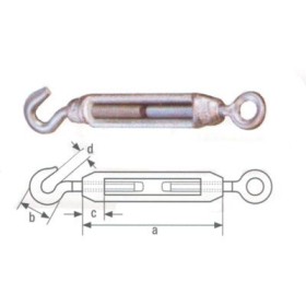 Tenditore occhiolo/gancio mm.10