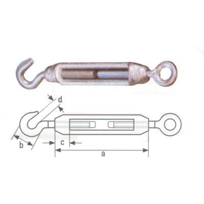 Tenditore occhiolo/gancio mm.14