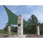 Tenda vela triangolare 5x5x5 verde