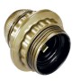 Portalampada filettato con ghiera e27,150W 4A 250V, colore oro