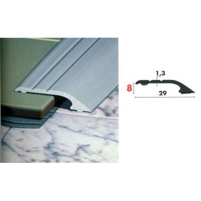 Terminale alluminio anodizzato piedal cm.270