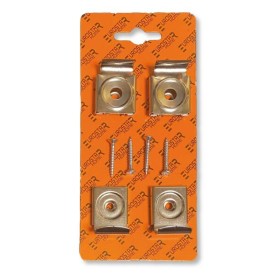 Reggispecchio parete con molla in blister da 4 pezzi