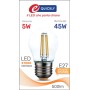 Lamp.sfera led filam.e27 5w 2700k
